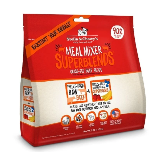 Stella's & Chewy's Grass-Fed Beef Superblends．3.25oz/16oz