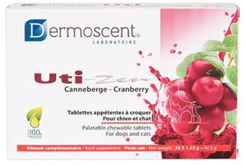 DERMOSCENT 貓狗用舒緩尿道炎營養保充劑 (30 粒)