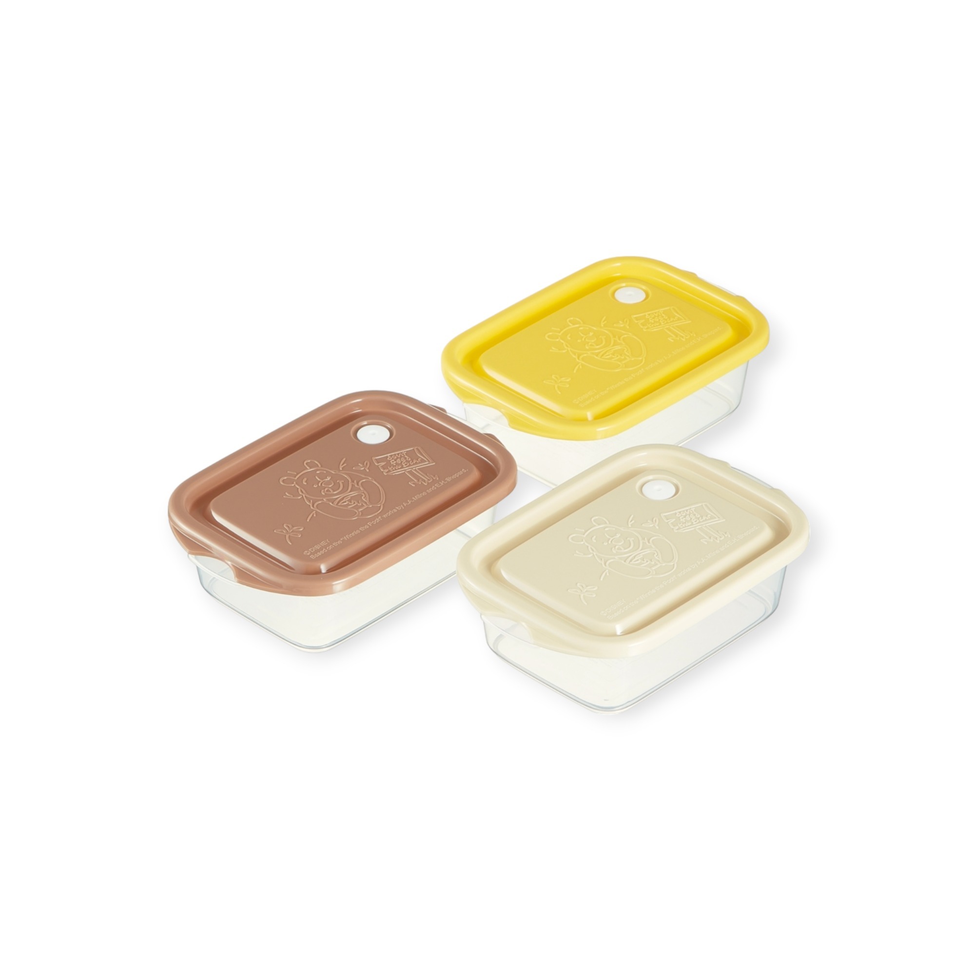 Skater Winnie the Pooh抗菌密封容器500ml (3個入)