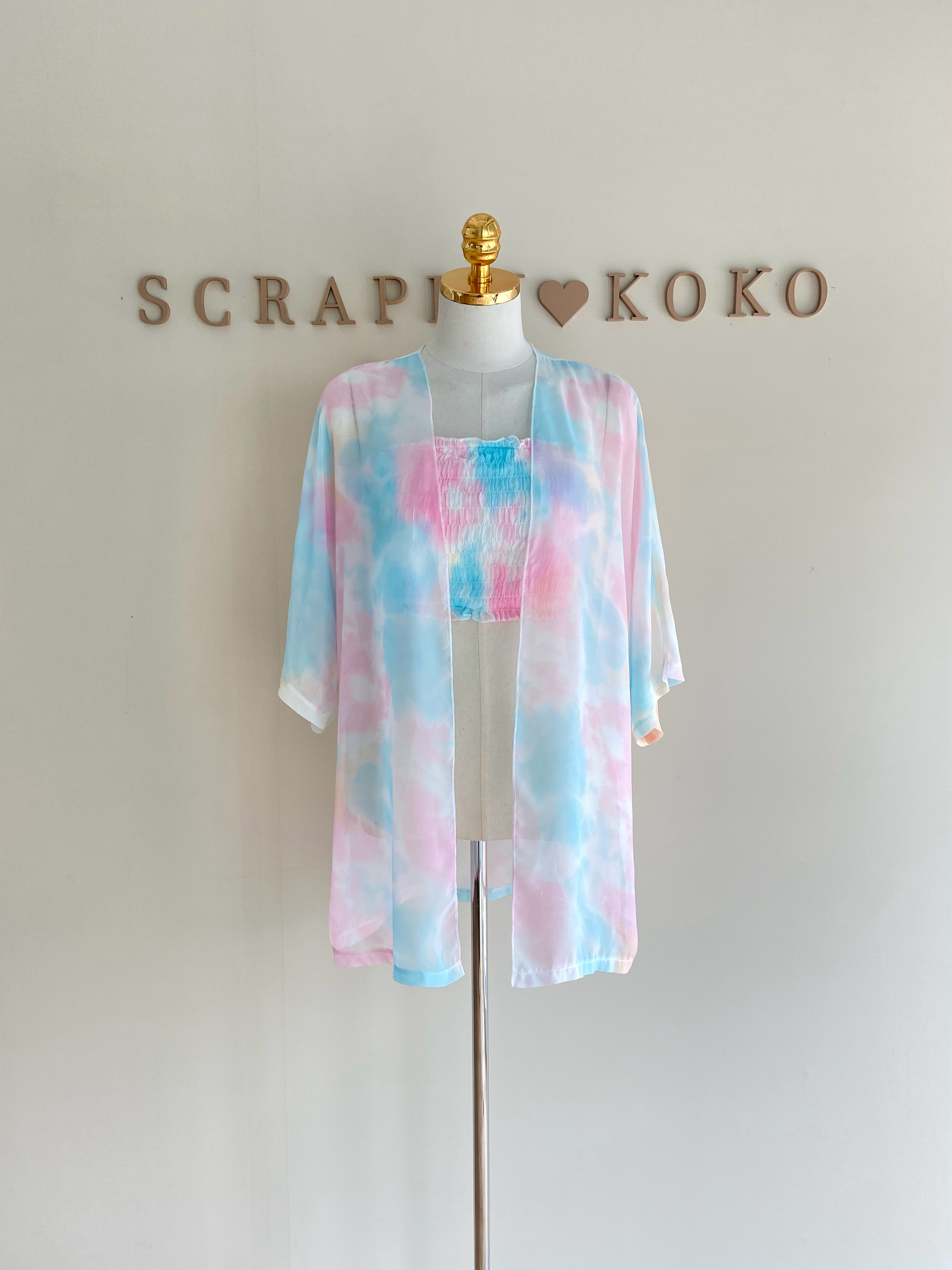Catch the rainbow 暈染小可愛+罩衫