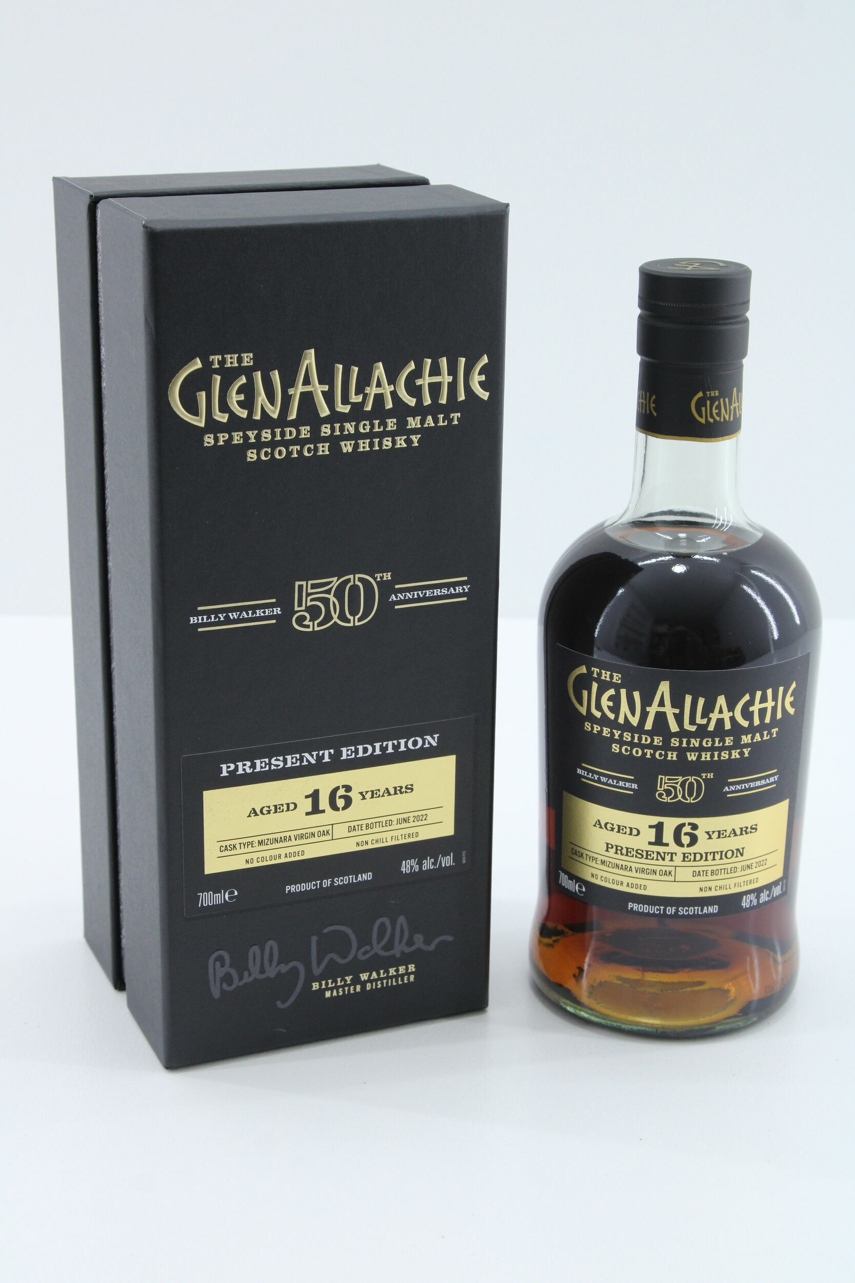 グレンアラヒー PRESENT EDITION 16年 50周年 □Glenallachie 16年 PRESENT EDITION Billy Walker 50th Annivers…