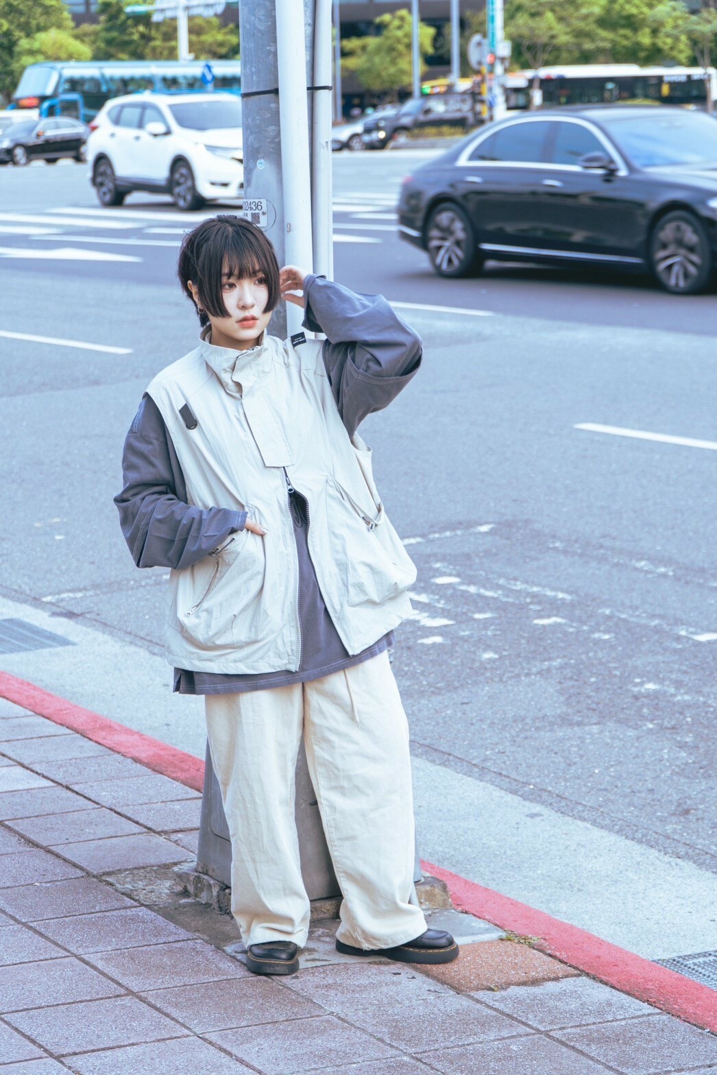 『Always_Good』機能 多口袋 工裝 背心