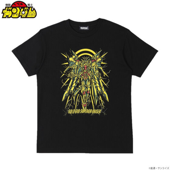 Pbandai 預訂2024/7月 SDガンダム 黄金神スペリオルカイザー Tシャツ feat.STUDIO696