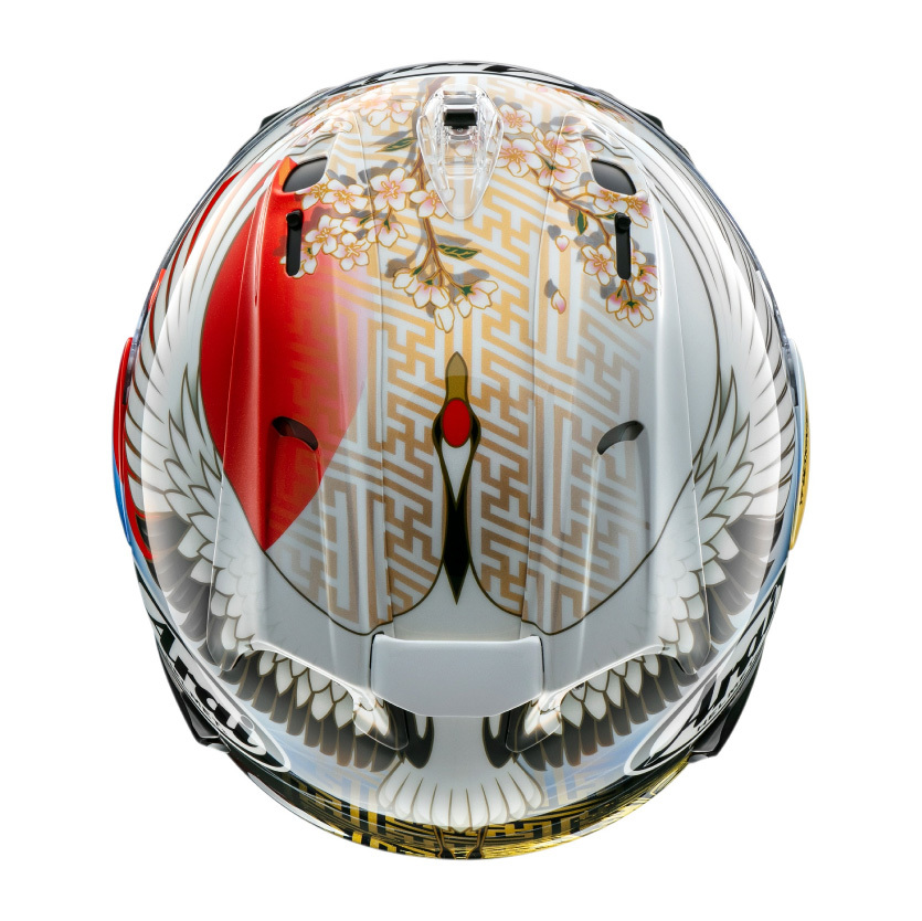 Arai RX-7X 鶴モデルArai RX-7X 鶴モデル 安信騎士| Arai RX-7X 選手彩繪TSUBASA 丹頂鶴全罩式安全帽頂級rx7x 競技