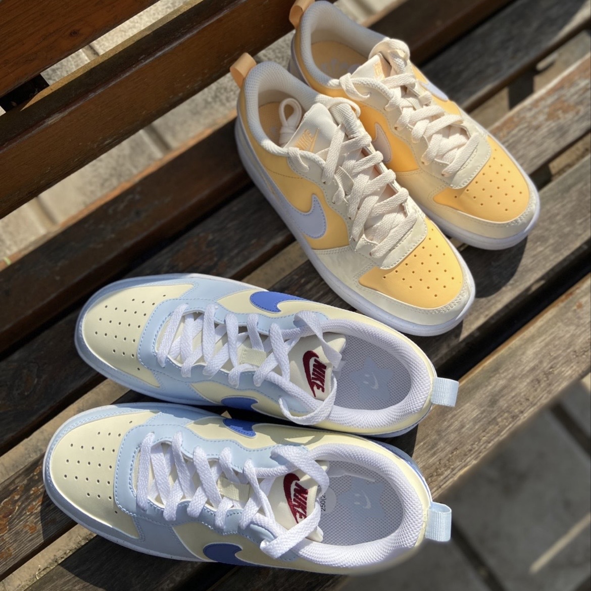 Nike Court Borough Low Recraft (GS) 蜜瓜黃/奶油藍 小Dunk