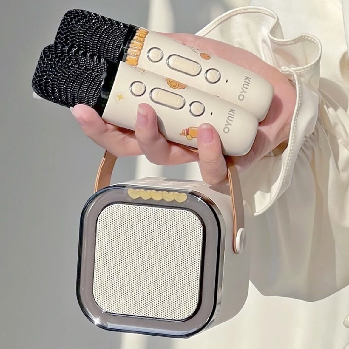 開趴神器 超可愛手提音響卡拉OK 無線麥克風
