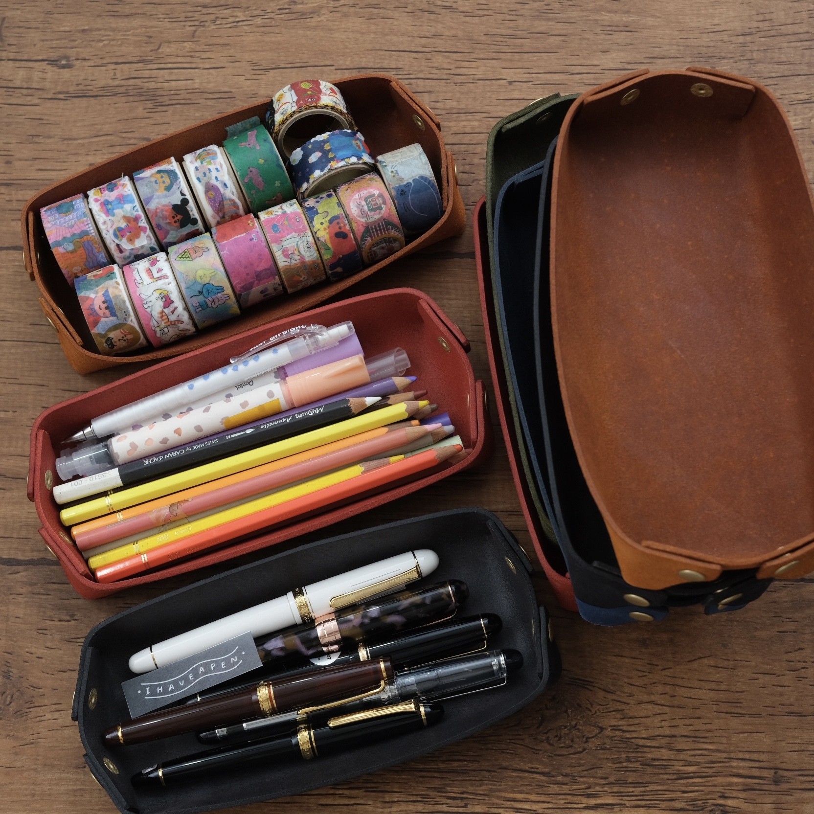 長方形瑯皮收納盒 手工皮革｜M.Seed 臺灣