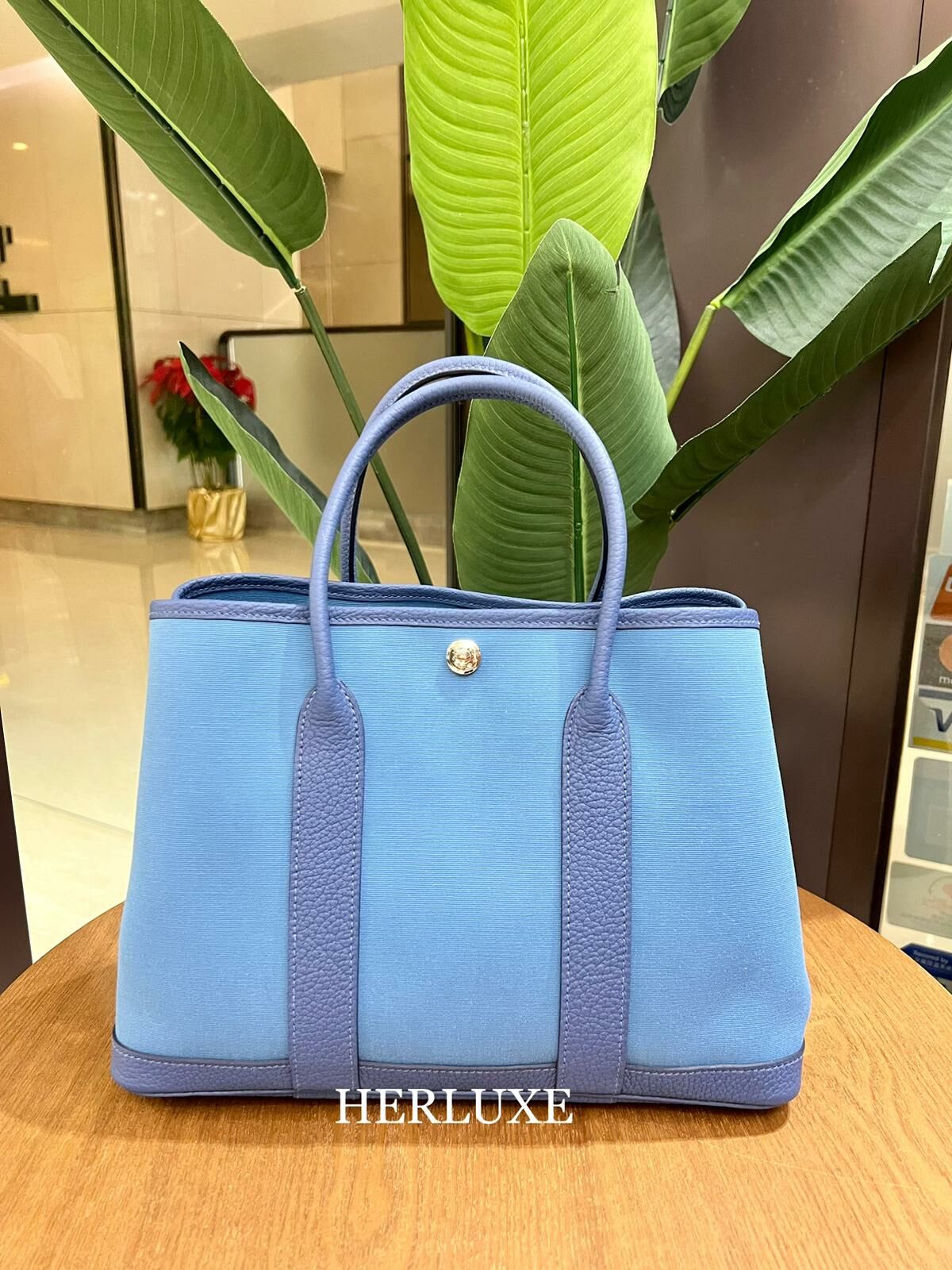 Garden party 30 7R azur/ 7E bleu brighton canvas B