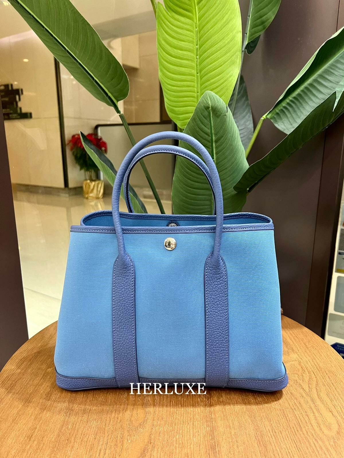 Garden party 30 7R azur/ 7E bleu brighton canvas B