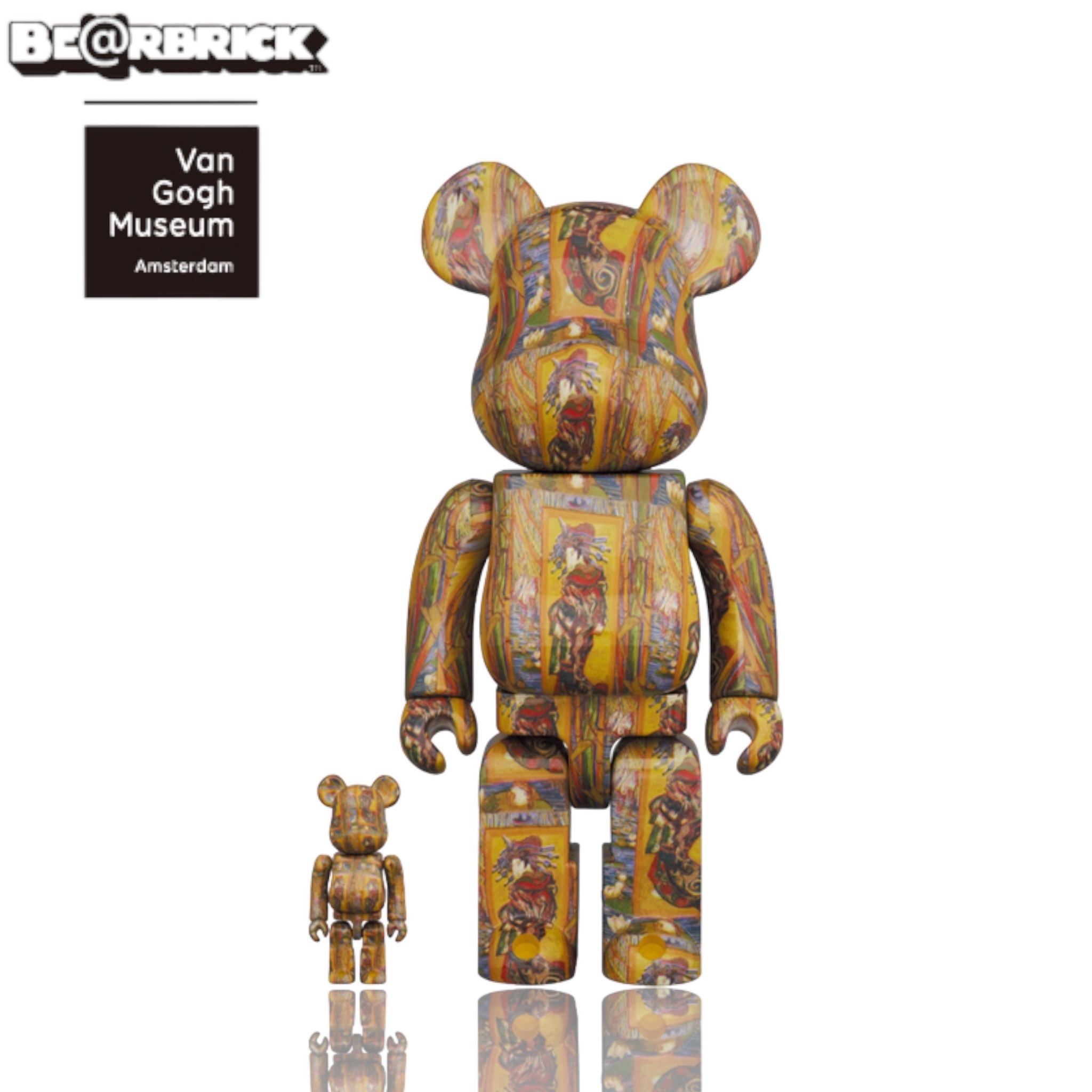 🥇現貨🥇Bearbrick 400%100% 「Van Gogh Museum」 Courtesan(after Eisen)