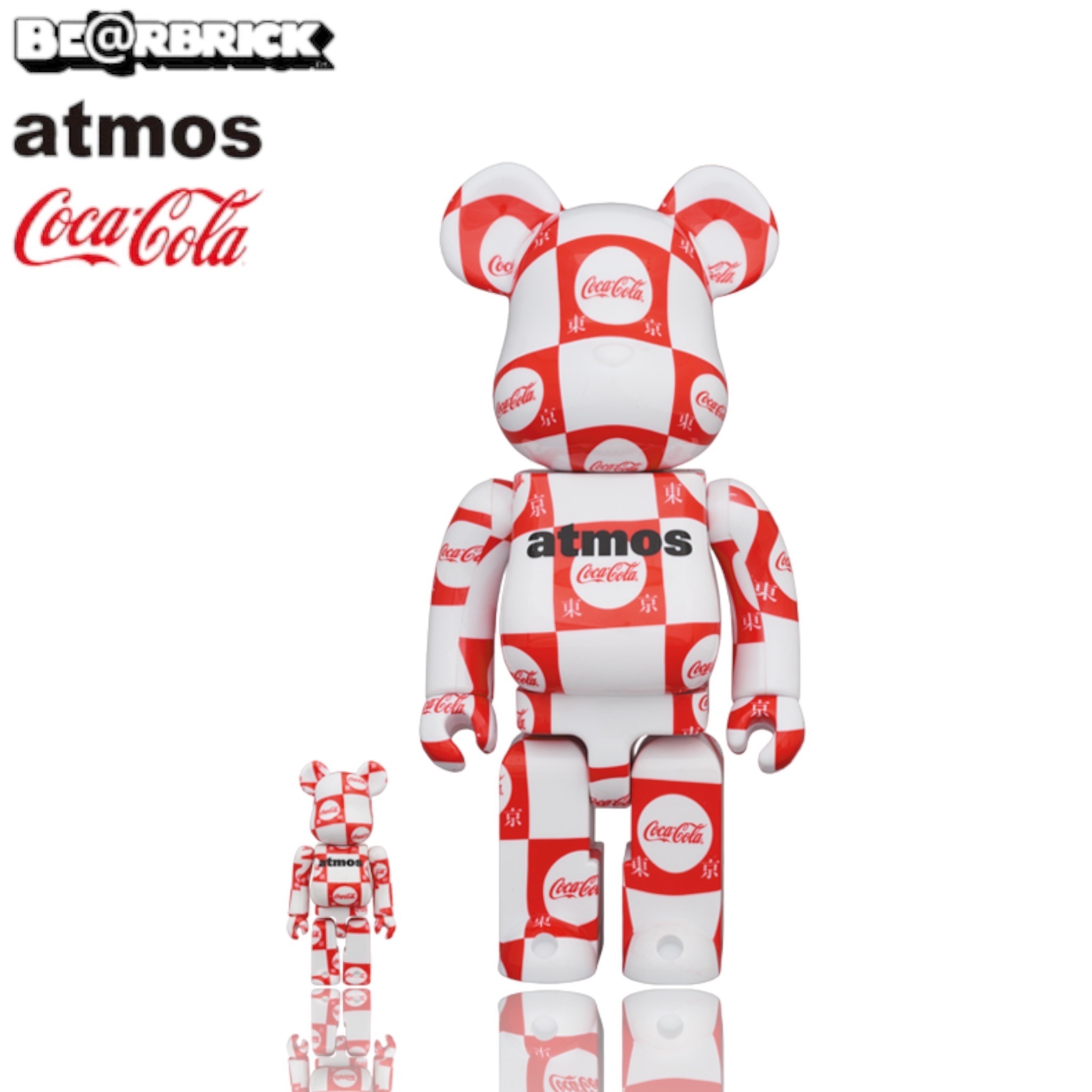 Bearbrick 400%+100% atmos × Coca-Cola