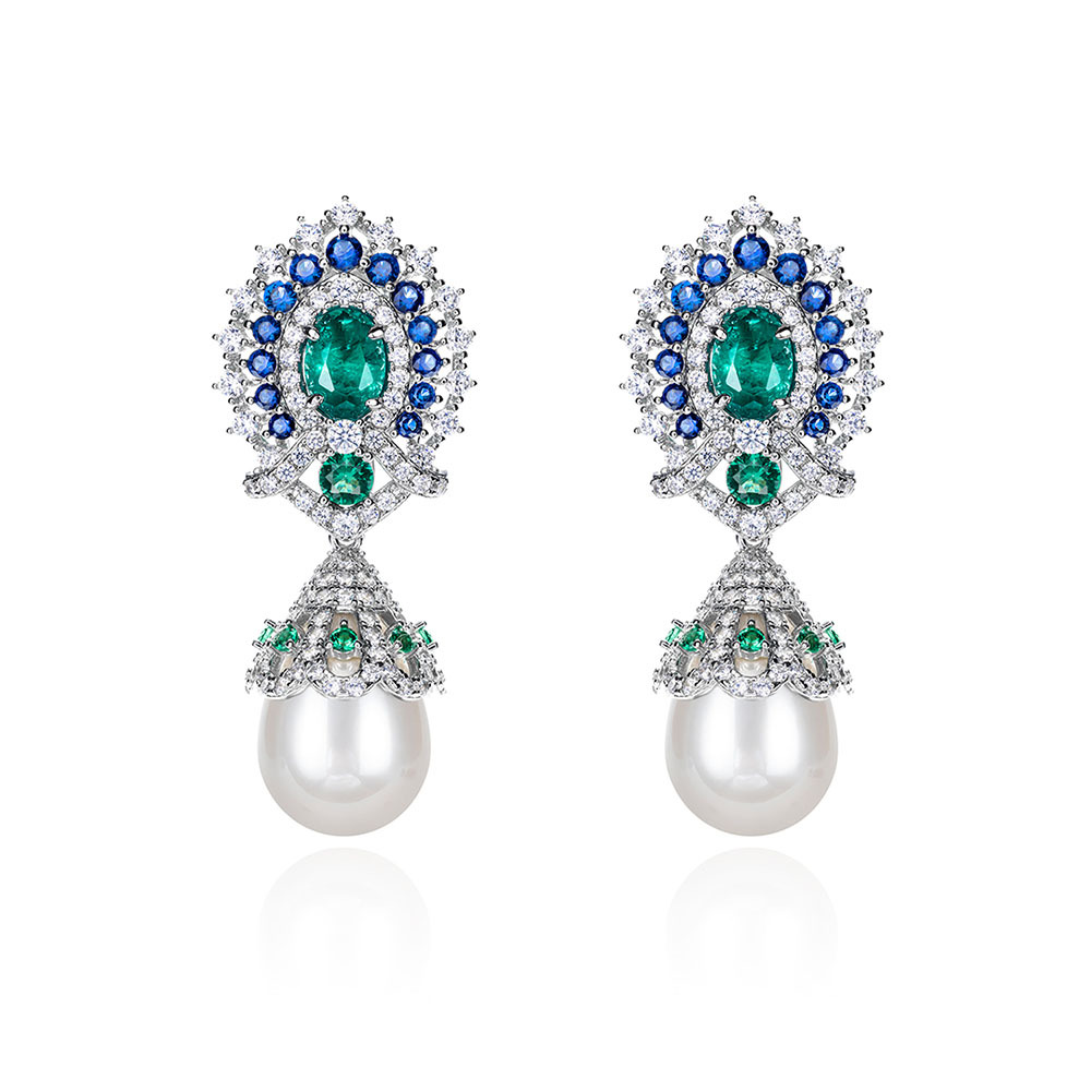 仿珍珠耳釘  925銀耳釘