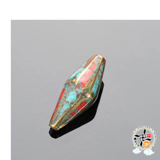 藏式手工銅珠(銅)1.3*2.7公分【十方】135950