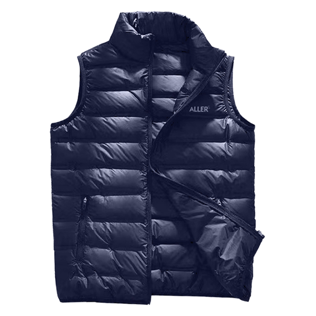 ALLER 輕量防潑水羽絨背心 男款 (2色) 輕量/羽絨/易收納/防風/保暖/出國旅遊/登山健行/遊學 00CKN8867A