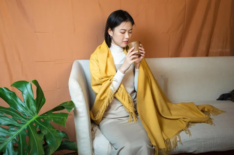 安地斯羊駝蓋毯｜向光｜秘魯