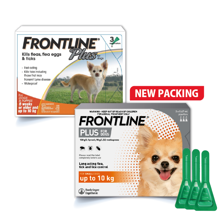 Frontline⎜Plus 殺蚤滴頸劑 0-10 KG (Dog) (A) (已轉新包裝)