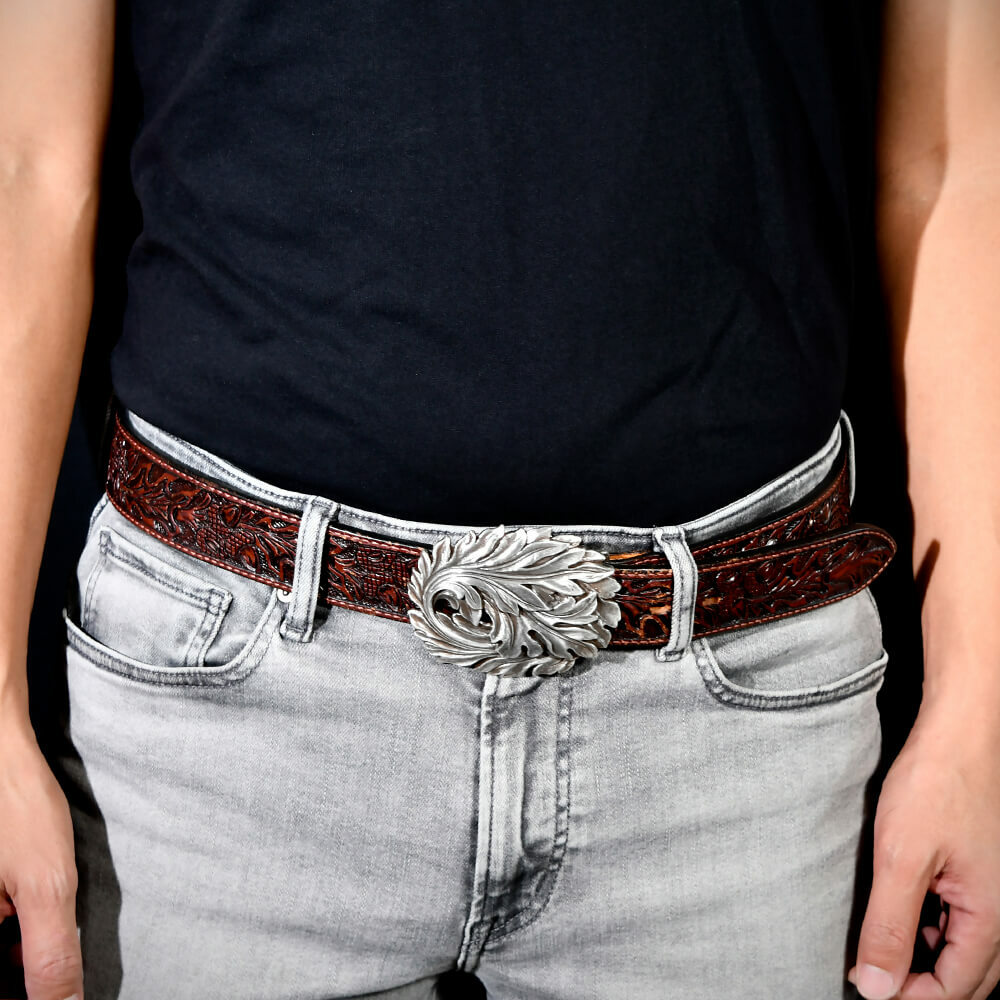 莨苕葉造型皮帶扣 / 皮帶頭 - 現貨