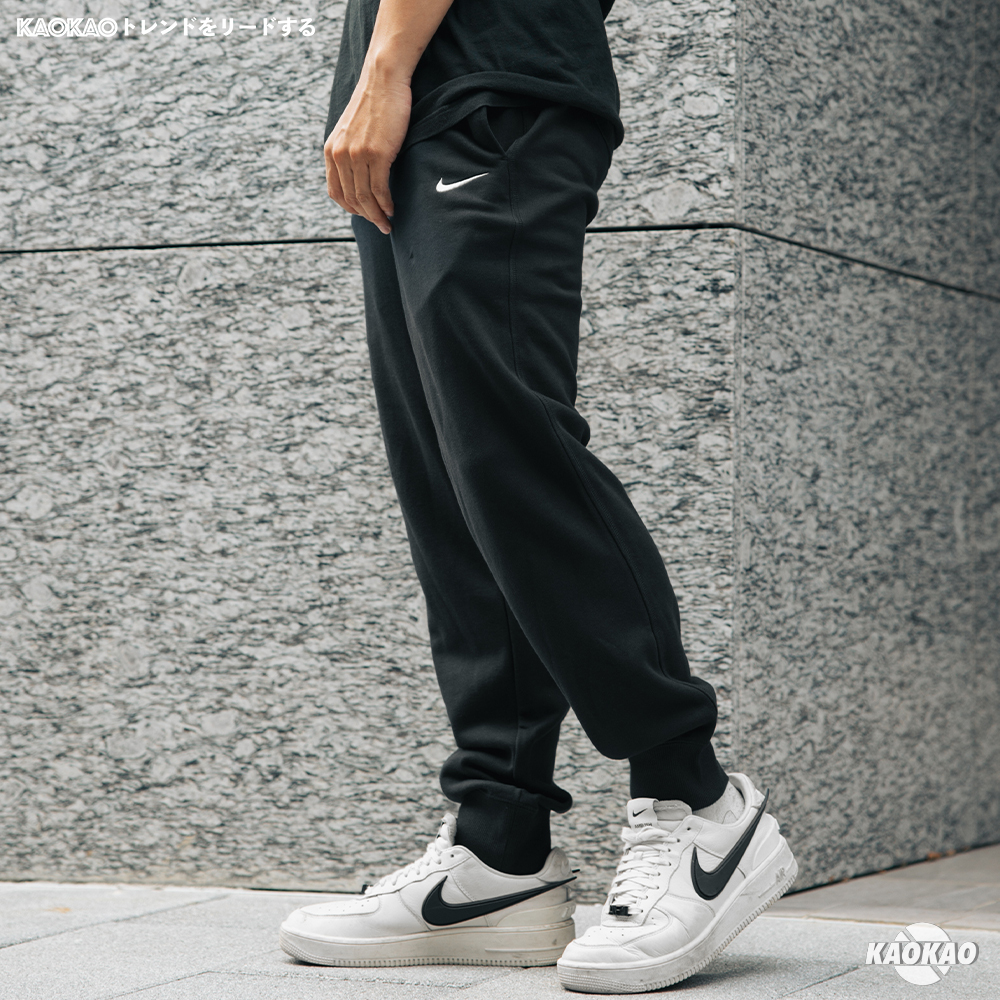 『現貨』Nike 褲子 NSW Pants 男款 黑 彈性 抽繩 經典 長褲 棉褲 休閒 小勾【528717-010】