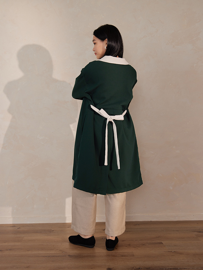 閱讀的語言開襟大衣-水鳥