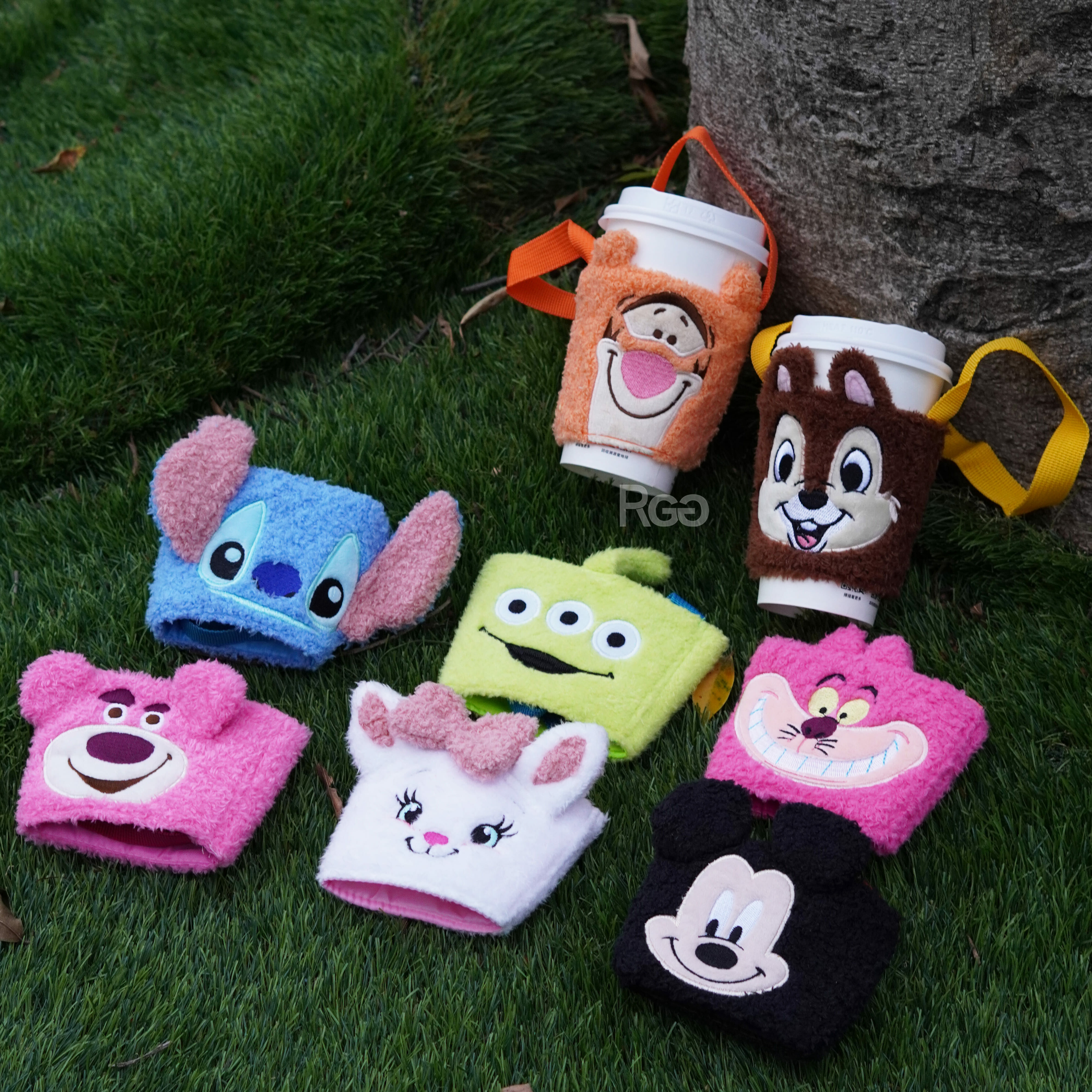 迪士尼Disney 絨毛飲料提袋杯袋杯套