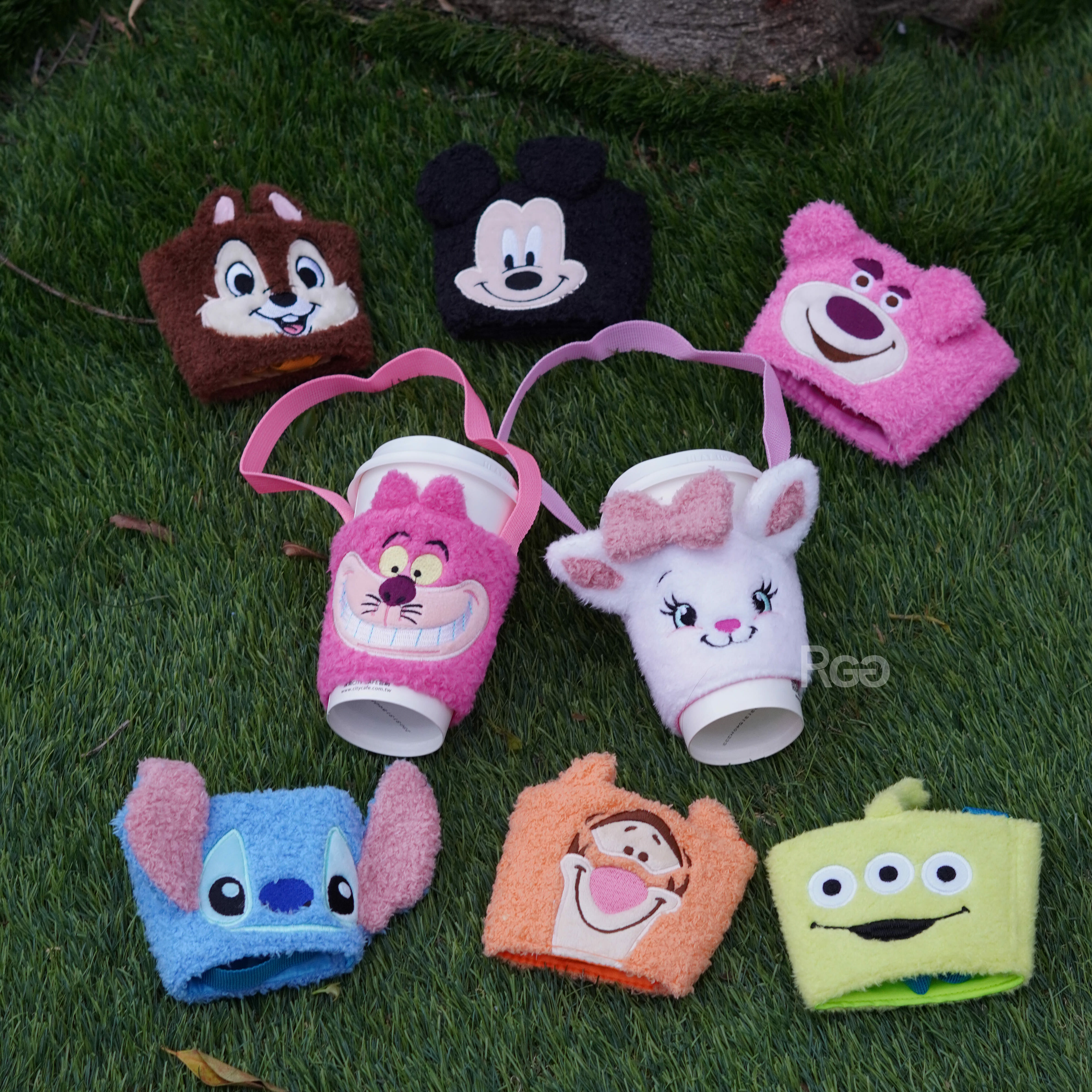 迪士尼Disney 絨毛飲料提袋杯袋杯套