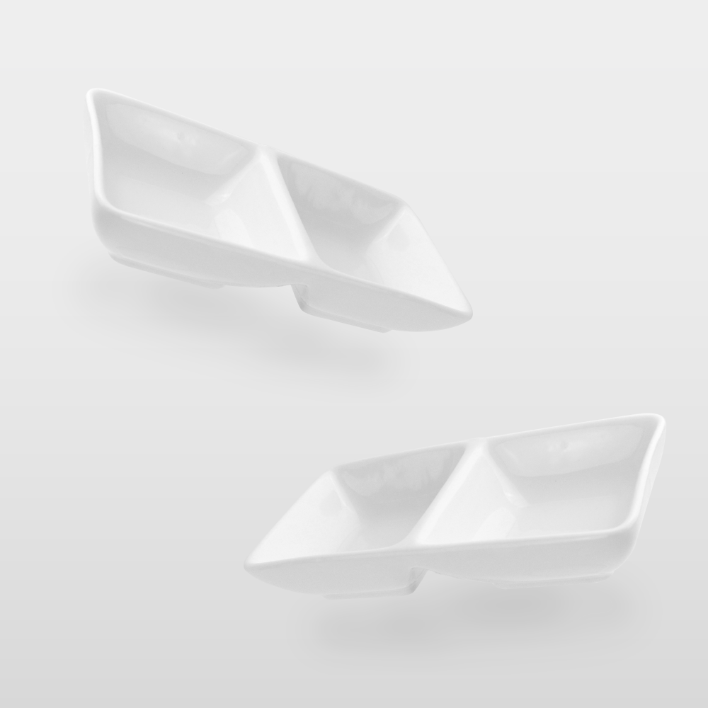 六吋兩格碟 15cm AS06-07【陶杯杯瓷器】