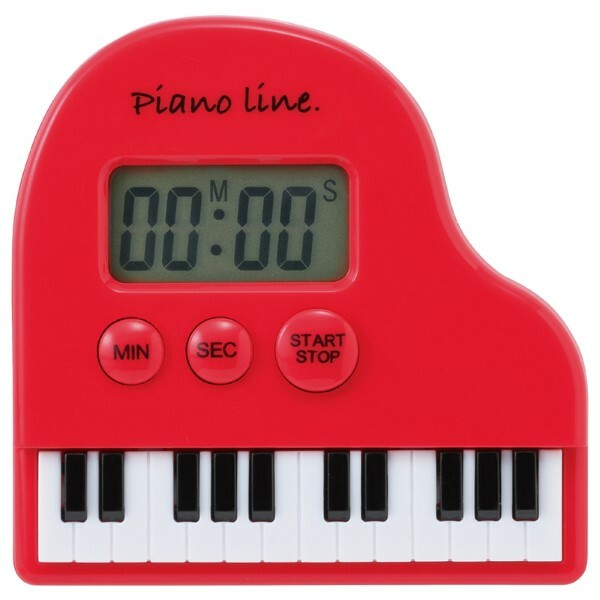 【音樂小物】鋼琴造型計時器（紅）
