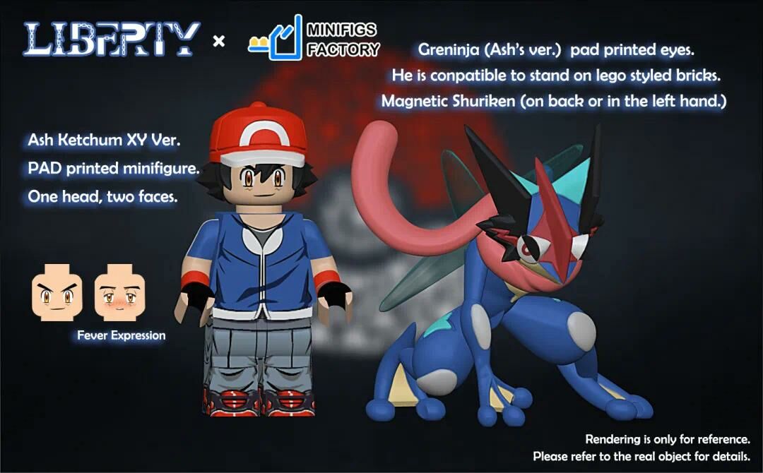 【Liberty x MF】XY小智與智蛙  Ash Ketchum + Greninja