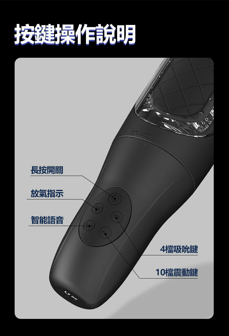 360º電動飛機杯｜超強吸力＋震動＋擠壓飛機杯｜可打開清洗｜電動飛機杯