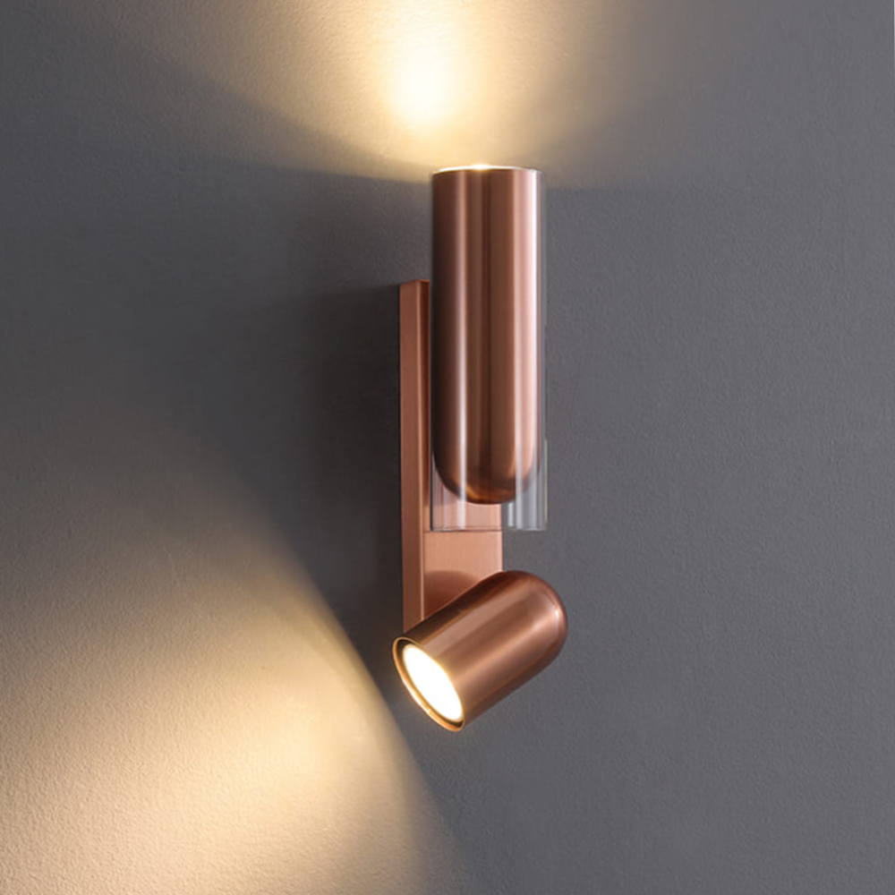 好萩家居|Moderm壁燈,有著上下光源,可雙向照明,下面燈管可360度旋轉。