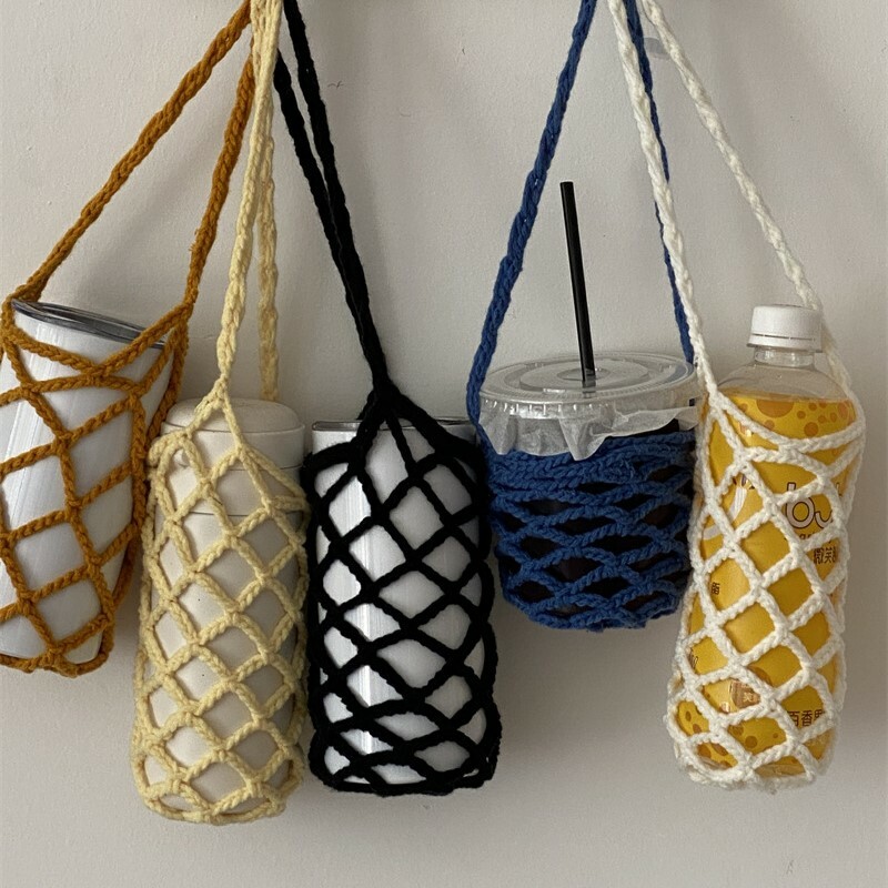《3380》多色手工針織編織水杯套