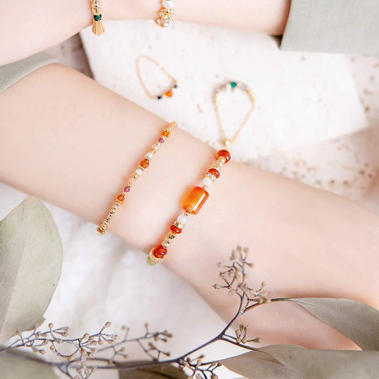 《官網限定》烙印浪漫 – 紅瑪瑙 – 手鍊