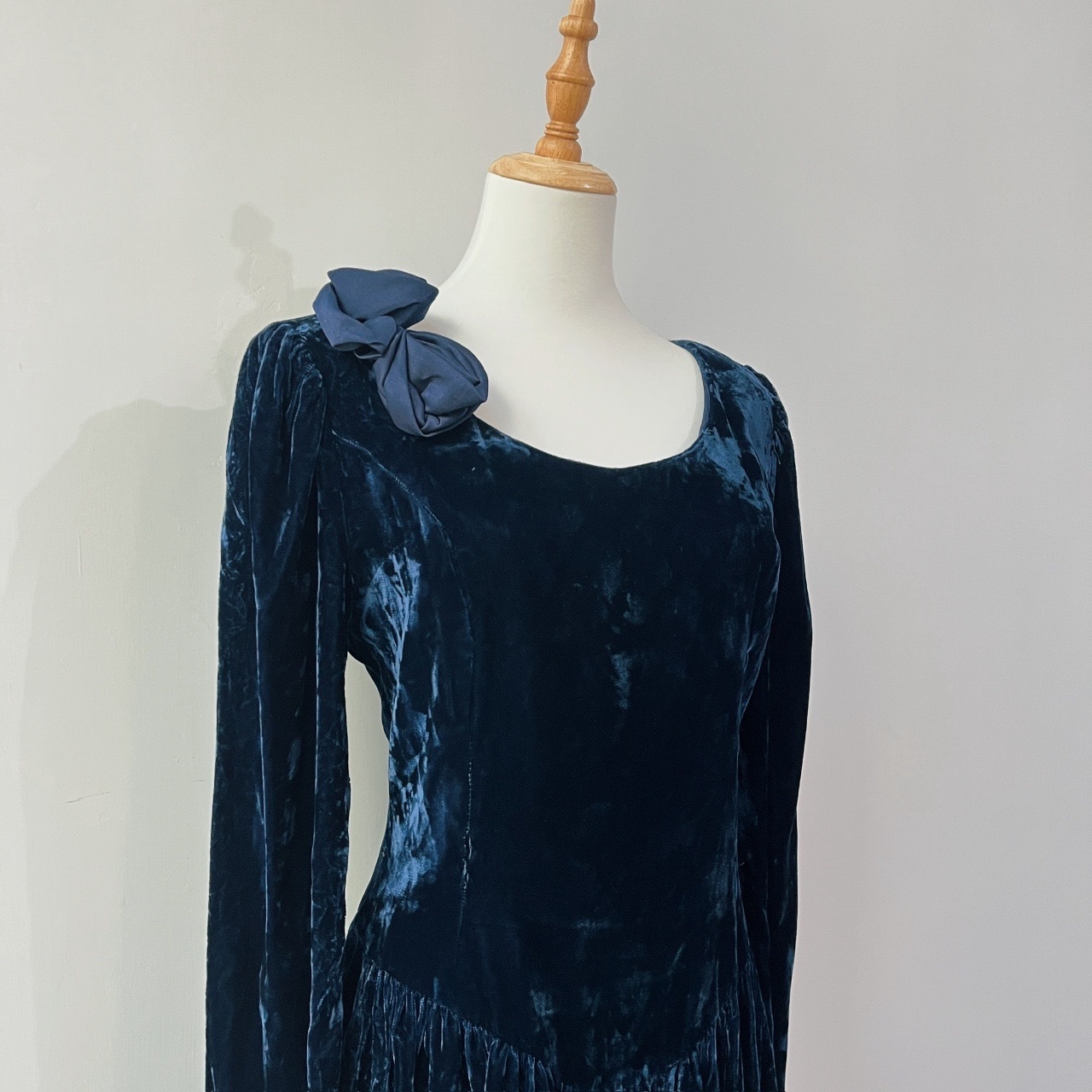 美國製 Donna Morgan 高級感藍色連身裙