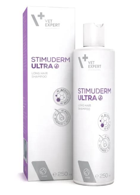 VET EXPERT Stimuderm Ultra Shampoo Long Hair Dog 250ml (7 bottles)
