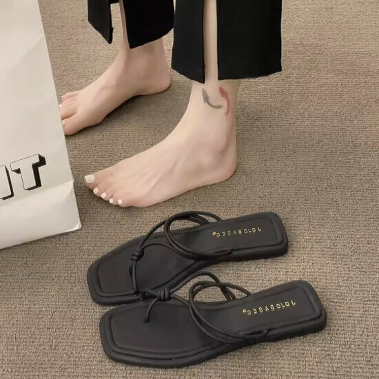 套趾半軟底女涼拖鞋