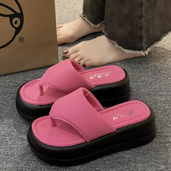 增高人字拖夾趾女涼拖鞋
