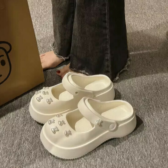厚底洞洞鞋女涼拖鞋