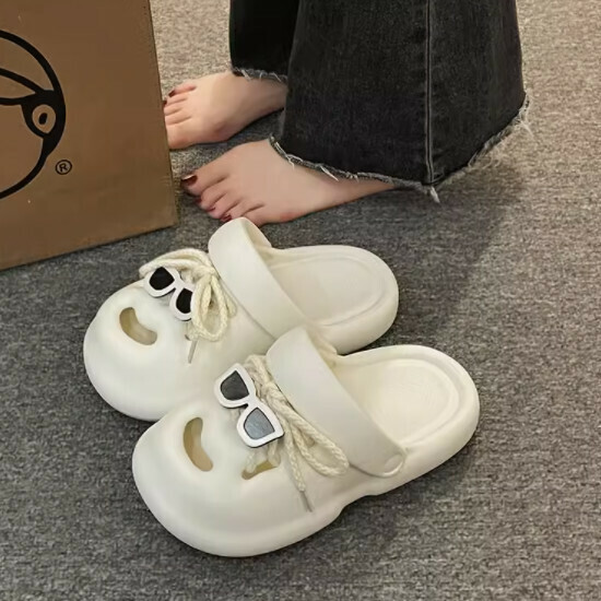醜萌洞洞鞋女涼拖鞋
