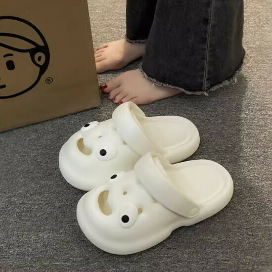 醜萌洞洞鞋女涼拖鞋