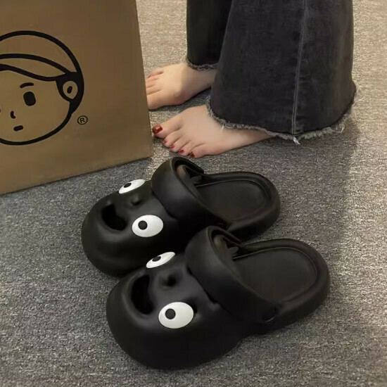 醜萌洞洞鞋女涼拖鞋