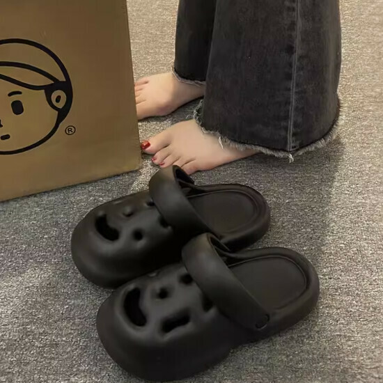 醜萌洞洞鞋女涼拖鞋