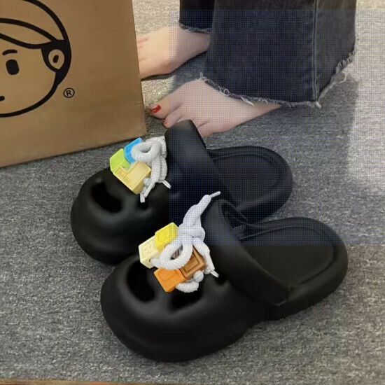 醜萌洞洞鞋女涼拖鞋
