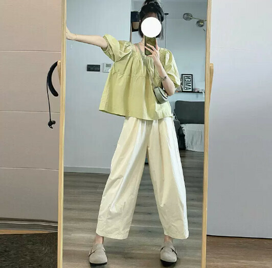 wide leg pants, nine-point harem carrot pants for women