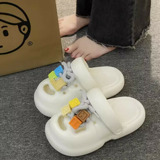 醜萌洞洞鞋女涼拖鞋