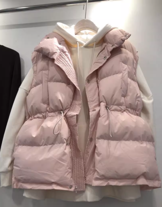 立領棉服背心外套