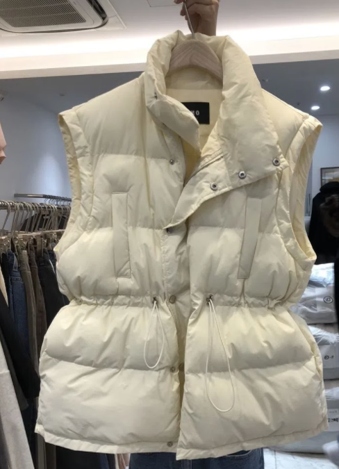 立領棉服背心外套