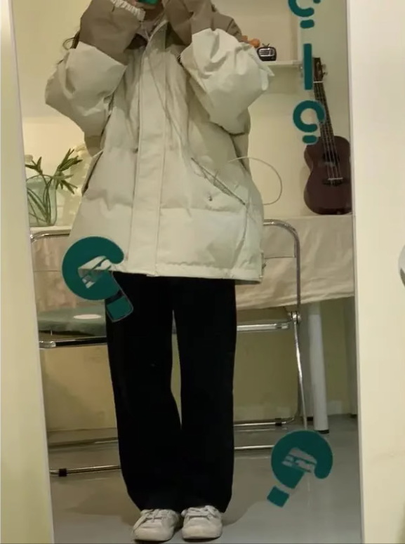 Thickened stand collar cotton jacket