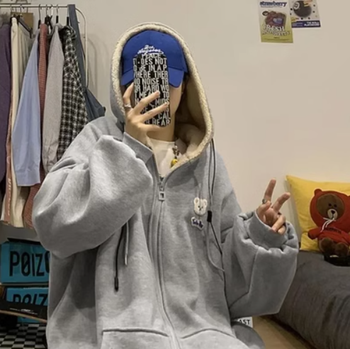 fleece thickened sweatshirt jacket