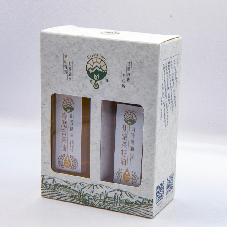 茶油旅行組-冷壓苦茶油50ml + 烘焙茶籽油50ml