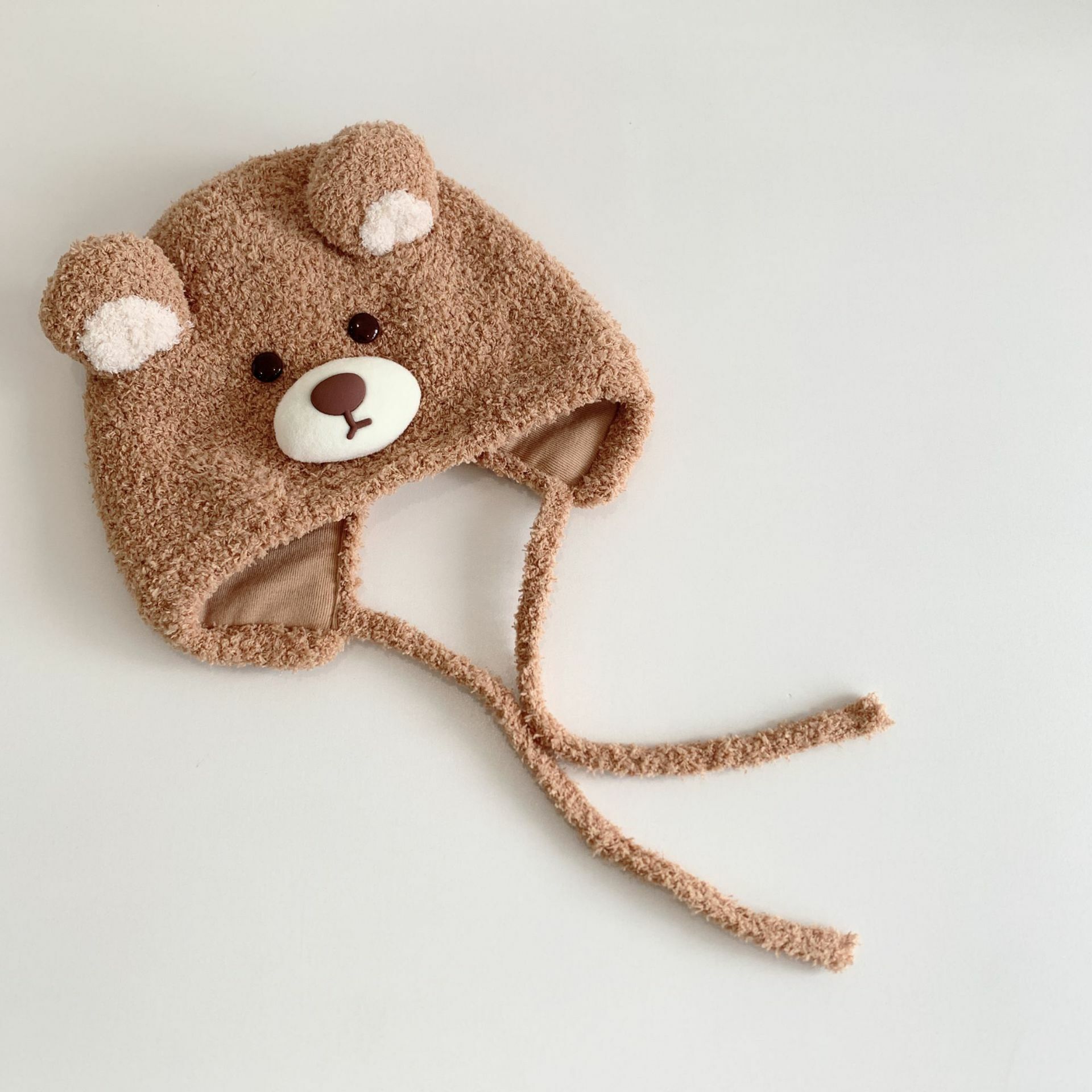 A390BN_A11_C: 曲奇色可愛熊毛毛帽(pre-order)